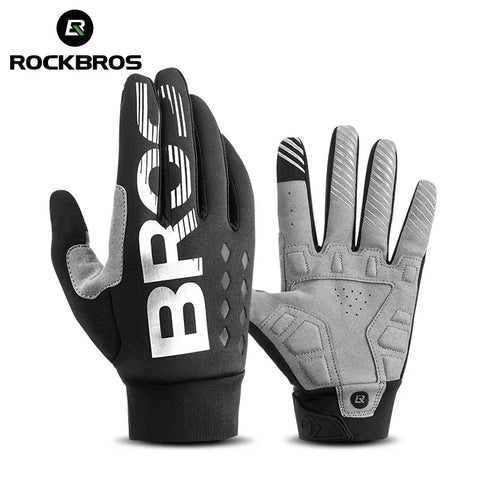 ROCKBROS glovesWaterproof Thermal Cycling Gloves – Touchscreen MTB & Motorcycle Gloves