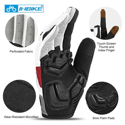INBIKE Full Finger Cycling Gloves – MTB Touchscreen Bike & Sports Gloves PeakPursuitFitness