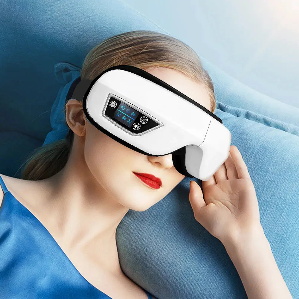 6D Smart Eye Massager – Vibration, Airbag Compress & Bluetooth Music PeakPursuitFitness