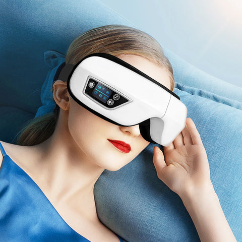 6D Smart Eye Massager – Vibration, Airbag Compress & Bluetooth Music