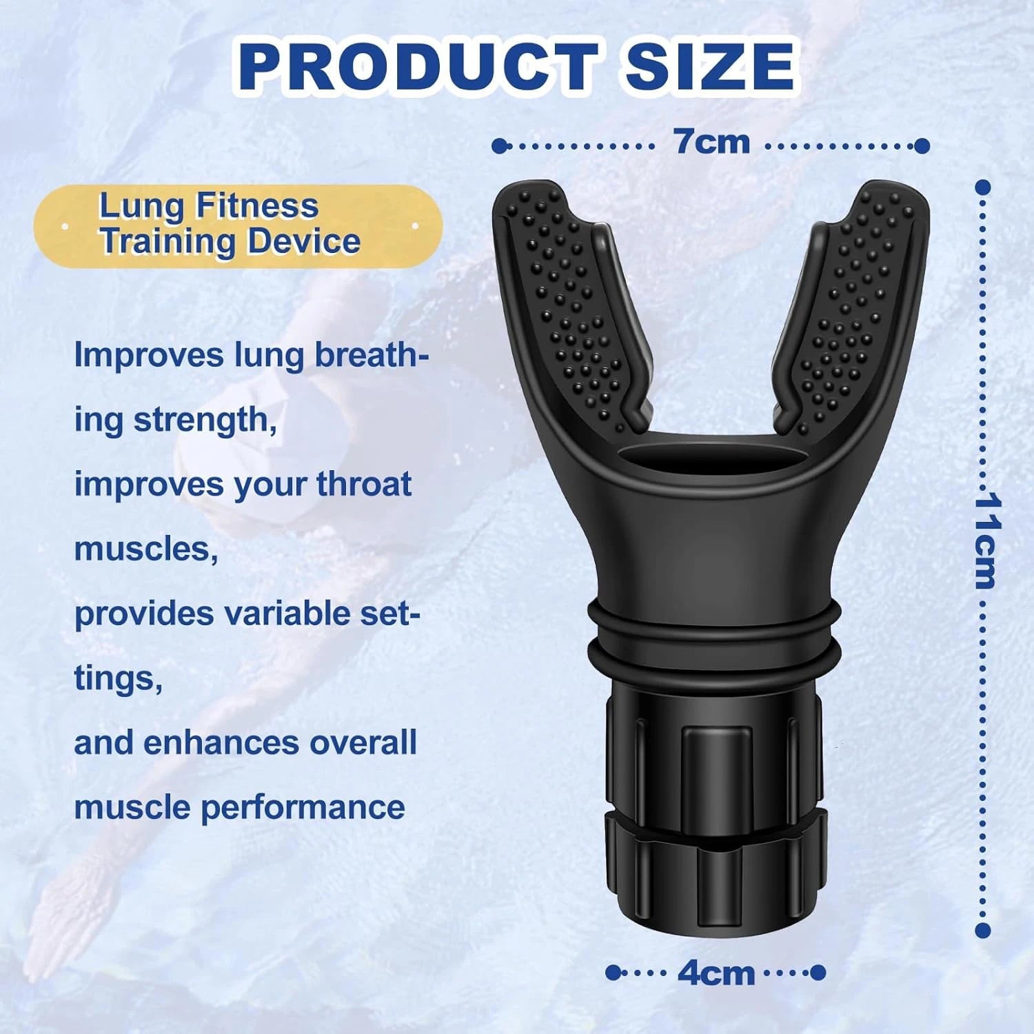 Adjustable Breathing Trainer – Lung Exerciser for Capacity & Strength