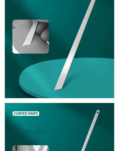 3-Piece Pedicure Knife Set – Professional Ingrown Toenail & Foot Care Kit