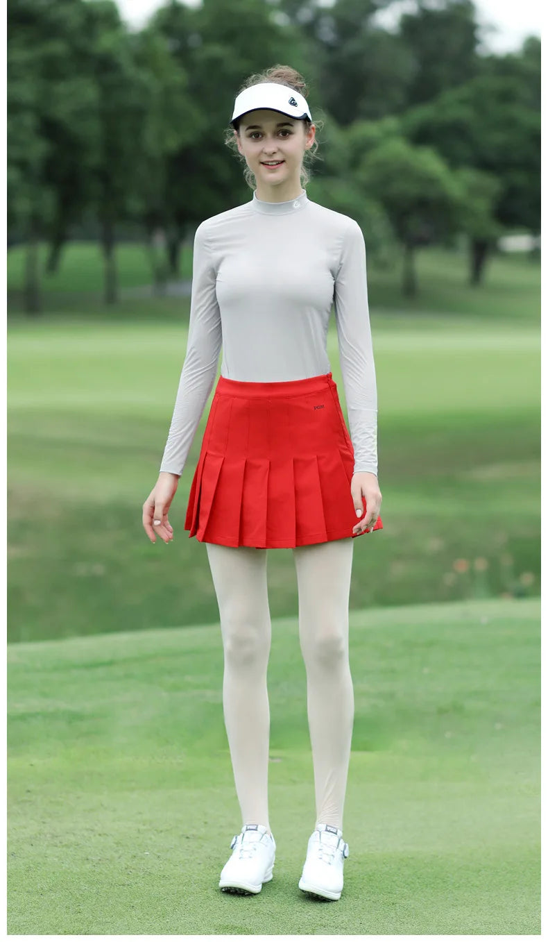 PGM Ice Silk Golf Shirt – UV Protection, Long Sleeve Summer Tee