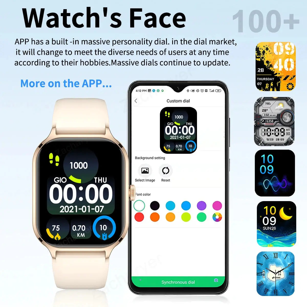 2025 Smart Watch with Call & Fitness Features