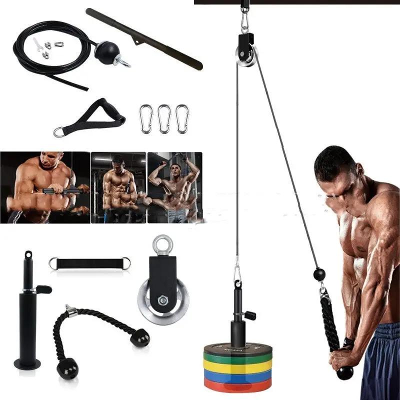 Fitness Equipment Pulley Suit Household PeakPursuitFitness