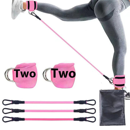 Ankle Strap Resistance Bands Hip Leg Strength Pull Rope Fitness Elastic Training Home Yoga Pilate Crossfit Workout Gym Equipment PeakPursuitFitness