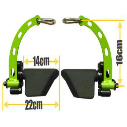 Gym Fitness Lat Pulldown Rowing Bar Pulley Cable Machine T Bar V Bar Attachments PeakPursuitFitness